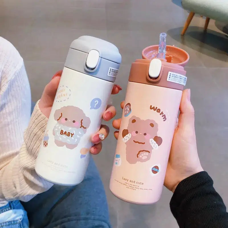 Pink Stainless Straw Cup