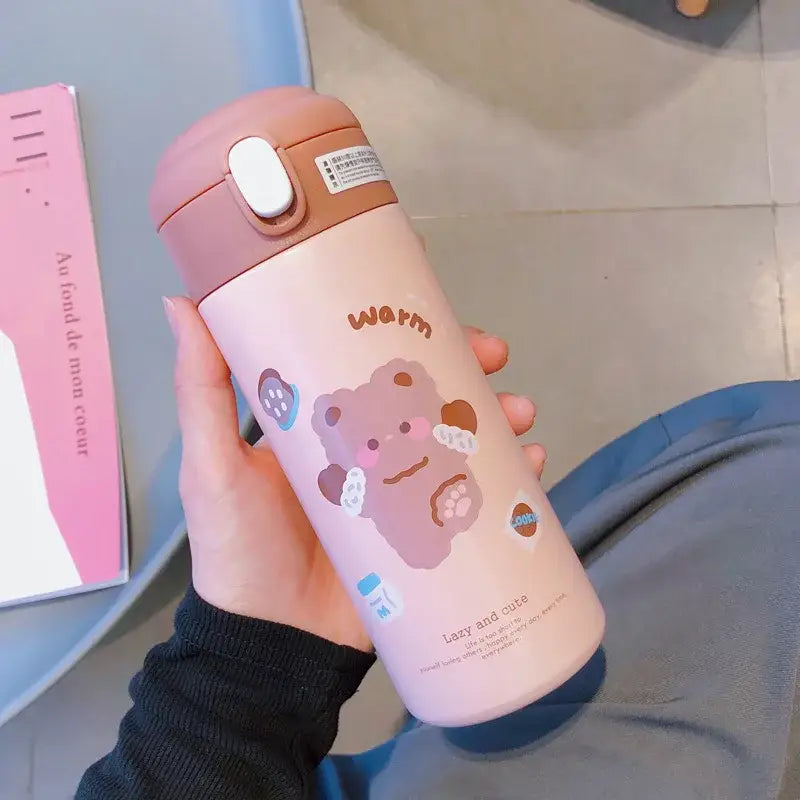 Pink Stainless Straw Cup