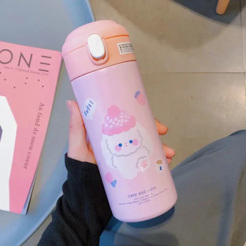 Pink Stainless Straw Cup