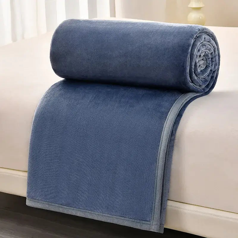 Gray Flannel Sofa Blanket