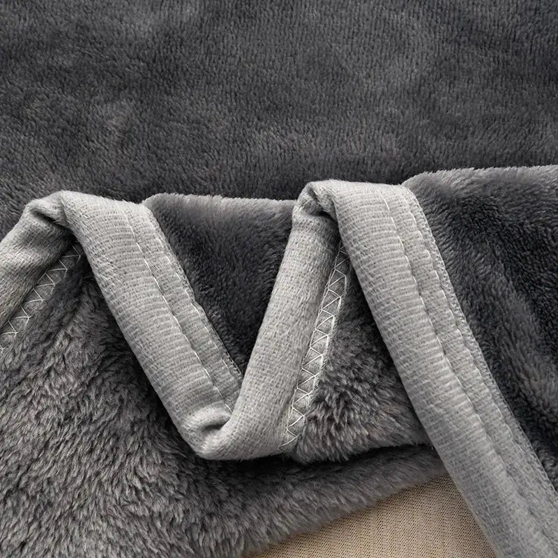 Gray Flannel Sofa Blanket