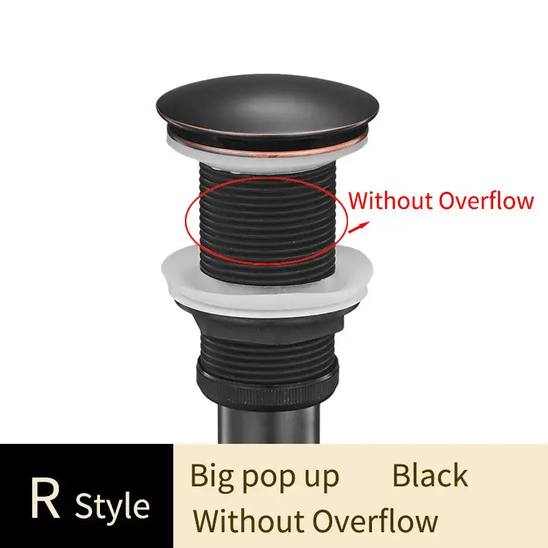 Gold Brass Pop-Up Drain