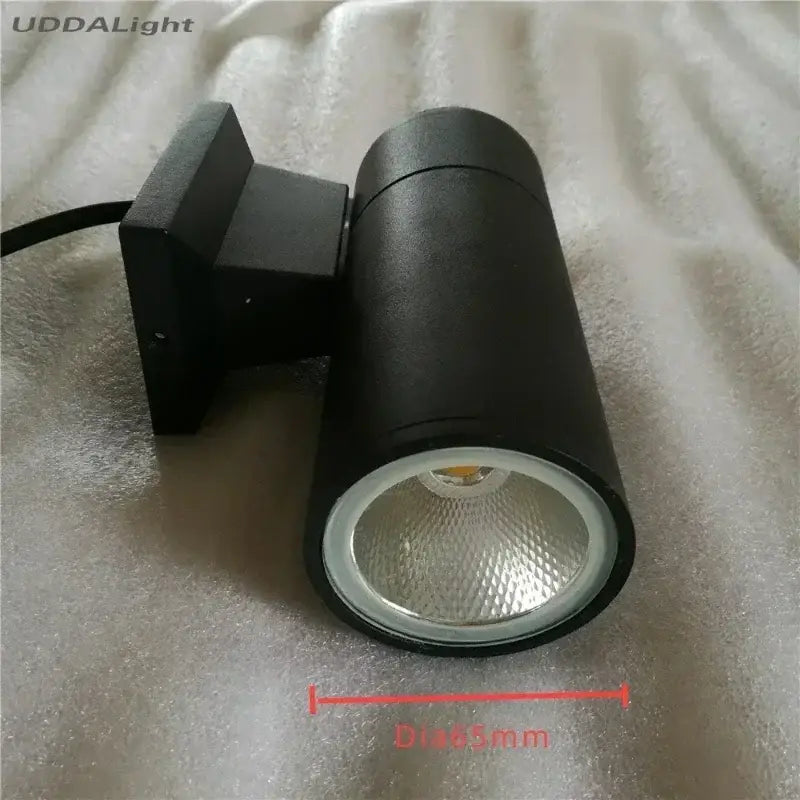 Black Outdoor Wall Spotlight
