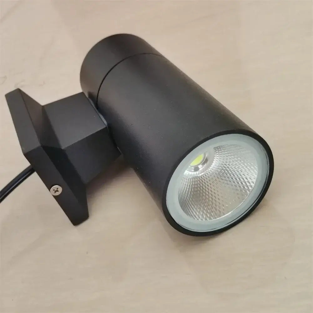 Black Outdoor Wall Spotlight