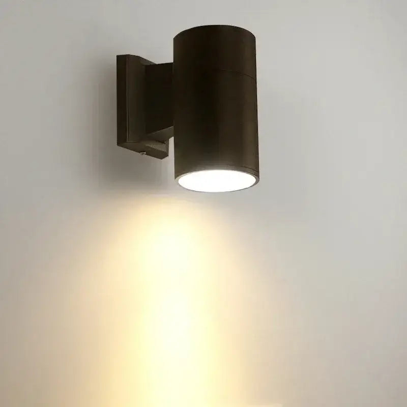 Black Outdoor Wall Spotlight