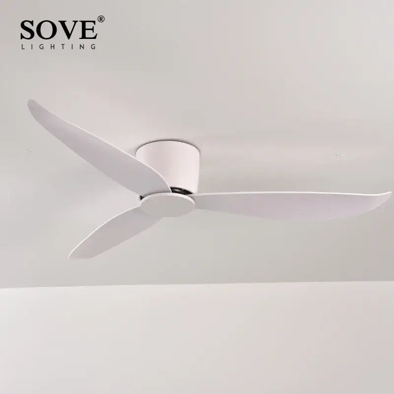 White Wood Ceiling Fan
