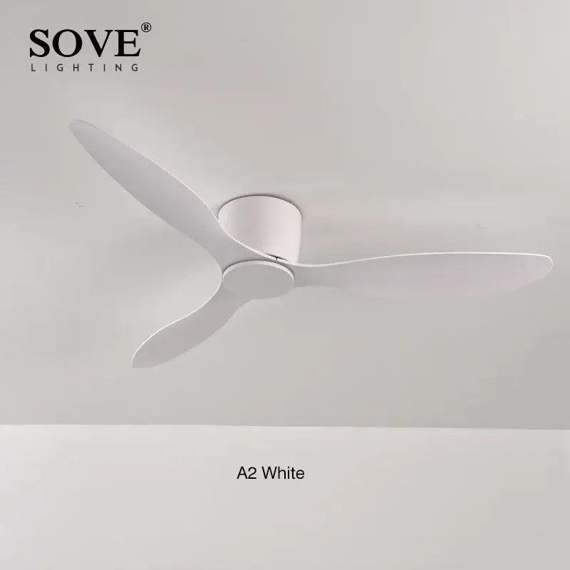 White Wood Ceiling Fan