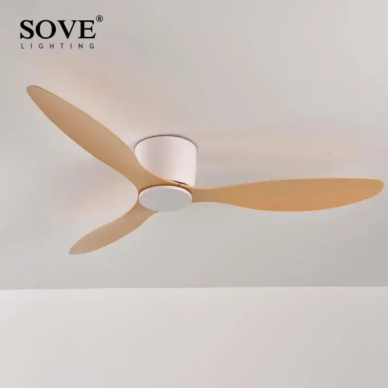 White Wood Ceiling Fan