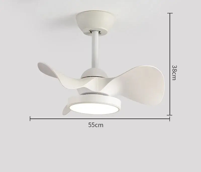 White Wood Blade Fan
