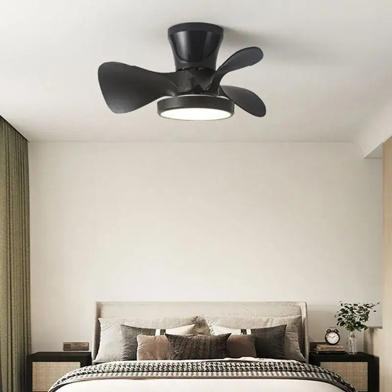 White Wood Blade Fan