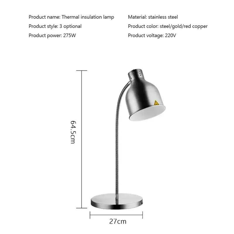 Gold Gooseneck Heat Lamp