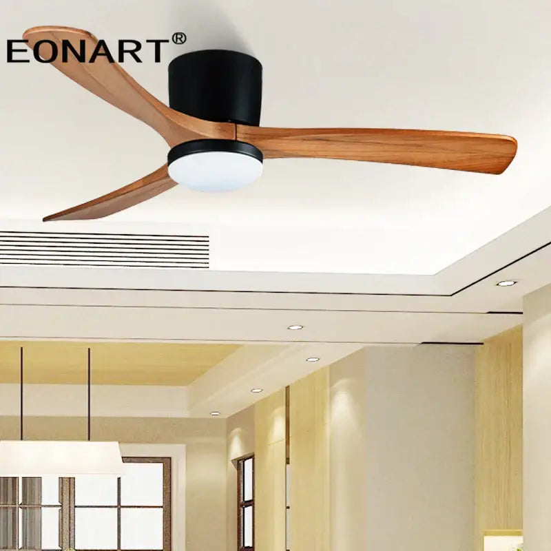 White Wooden Ceiling Fan