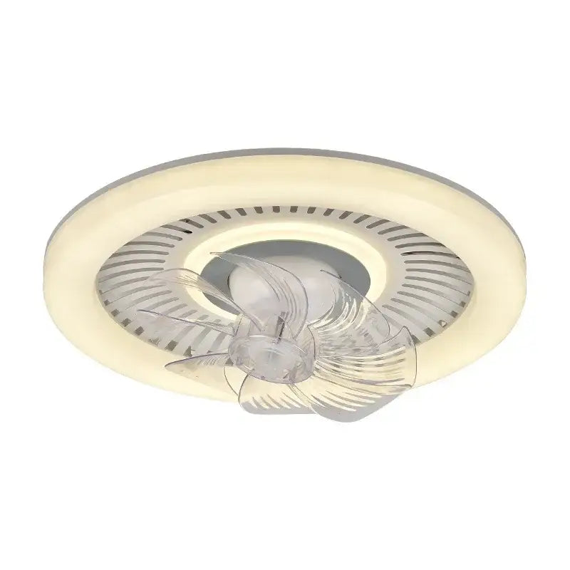 White Rotating LED Fan