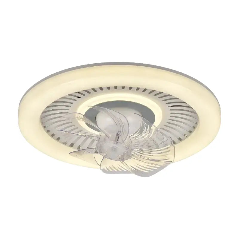White Rotating LED Fan