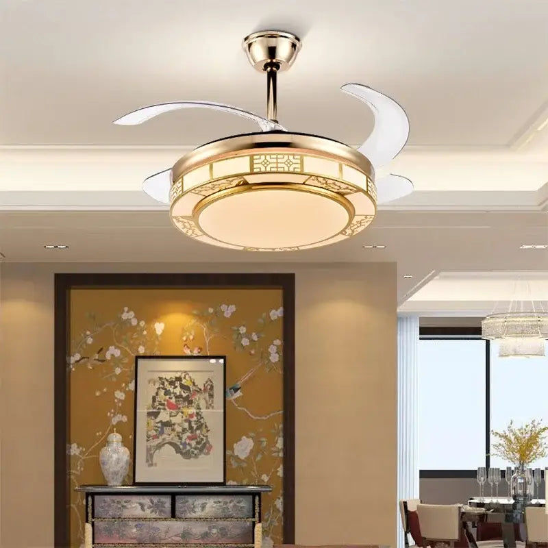 Gold LED Ceiling Fan