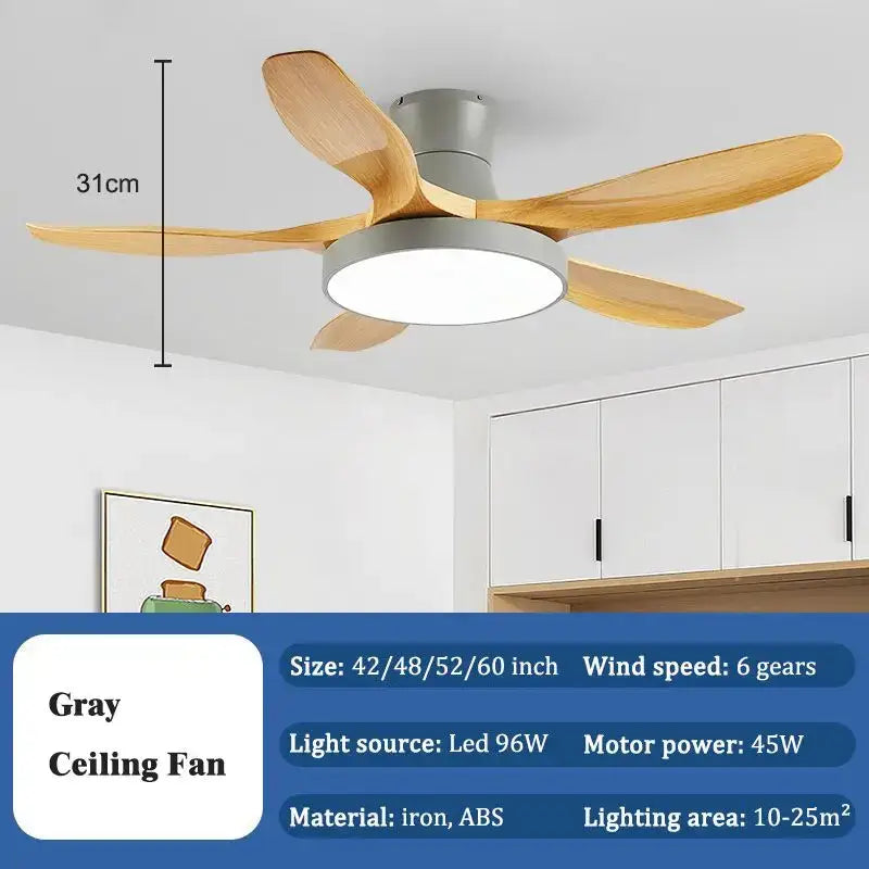 Wood Ceiling Fan Light