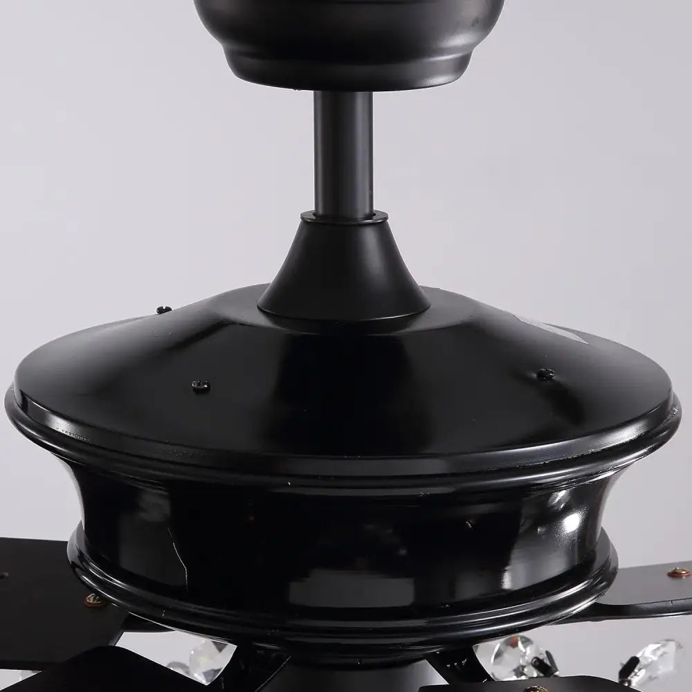 Black Crystal Ceiling Fan