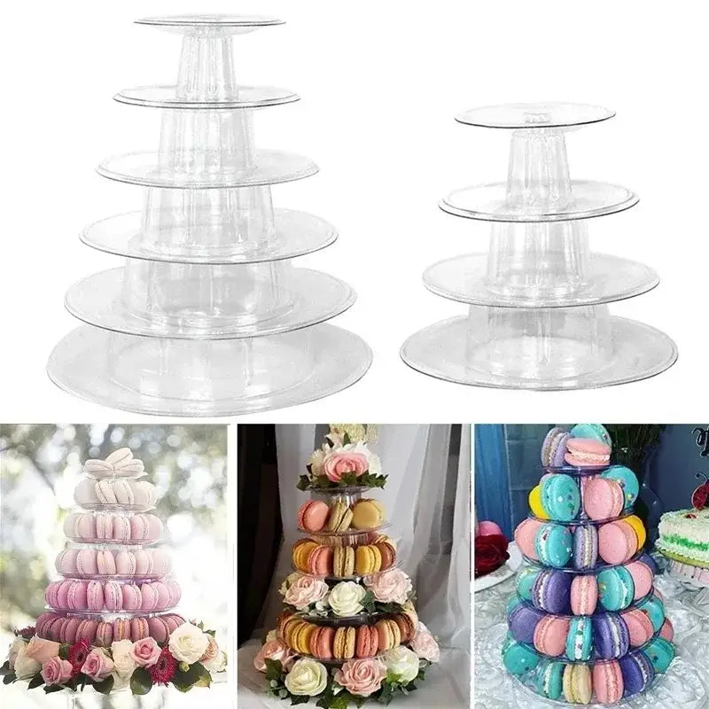 Clear Multi-Tier Macaron Stand