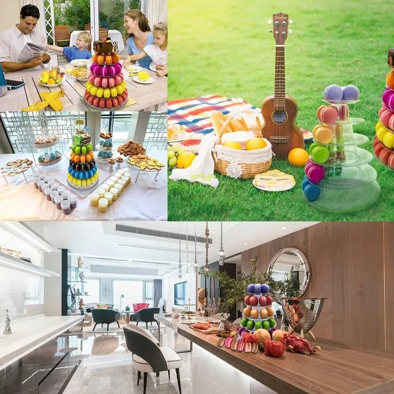 Clear Multi-Tier Macaron Stand