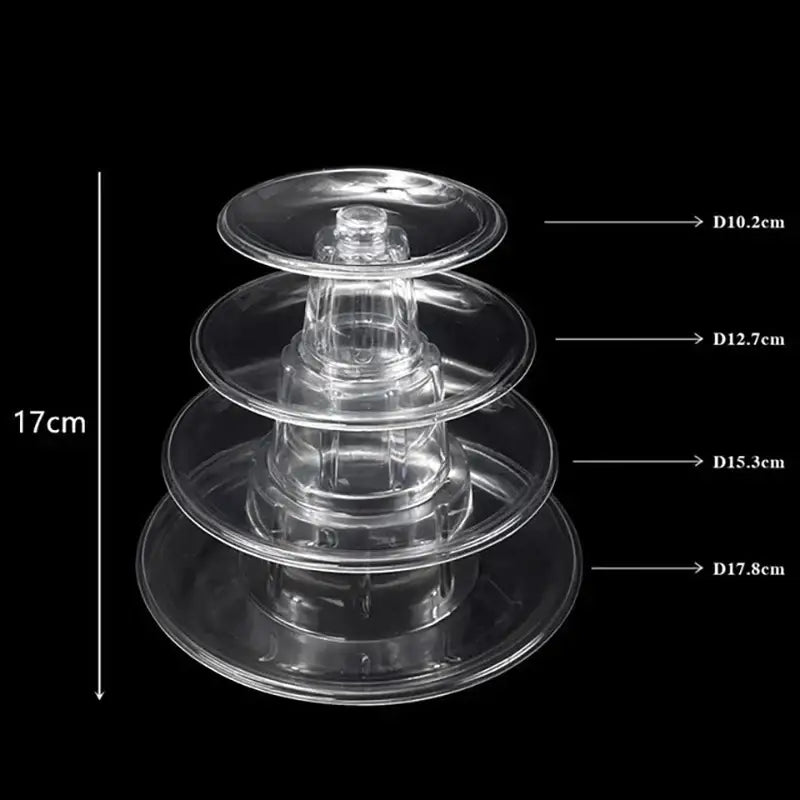 Clear Multi-Tier Macaron Stand