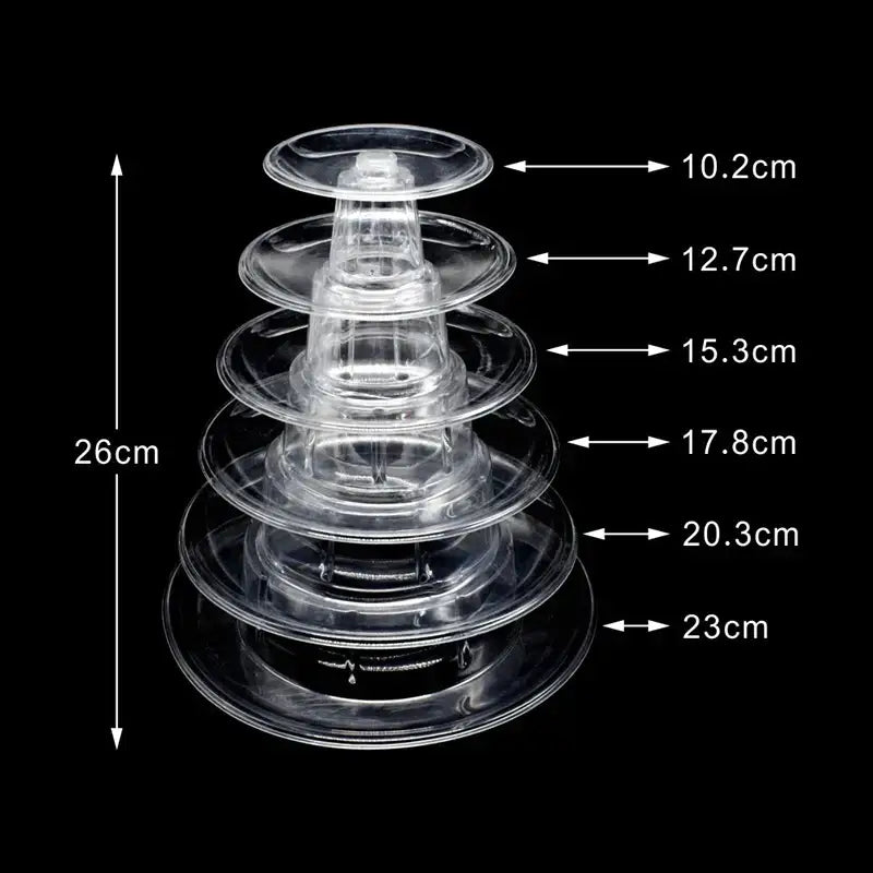 Clear Multi-Tier Macaron Stand