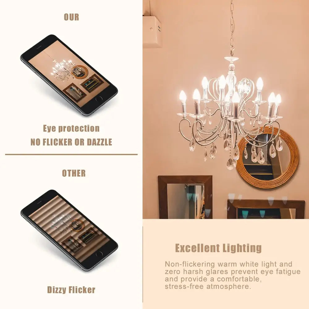 Clear LED Candle Bulb