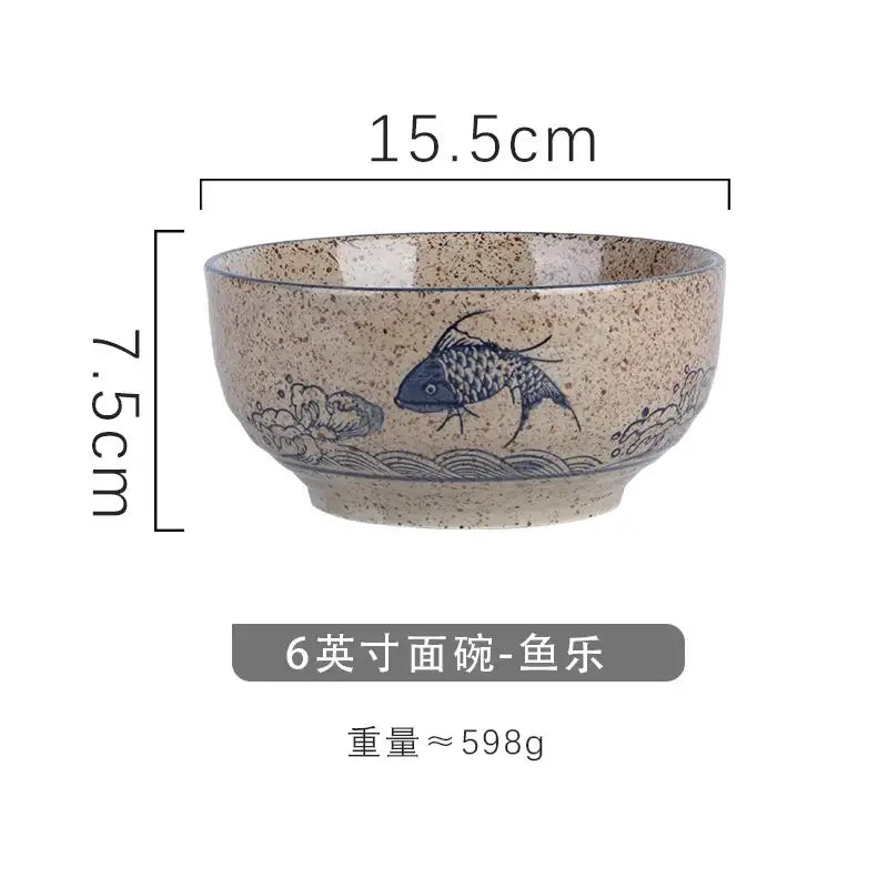 Nature Motif Ramen Bowl