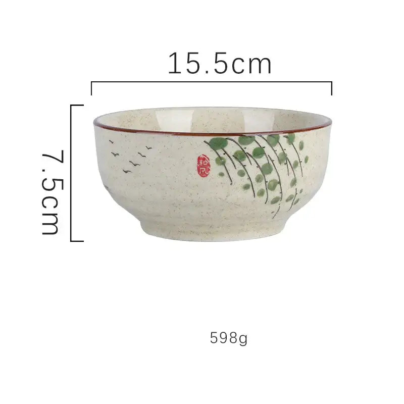 Nature Motif Ramen Bowl
