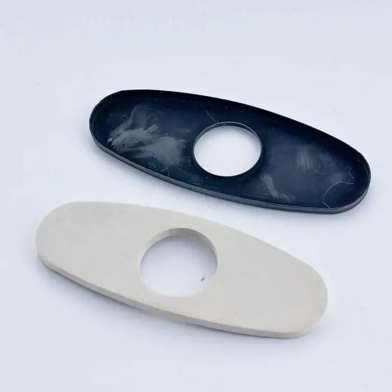 Chrome Oval Faucet Cover