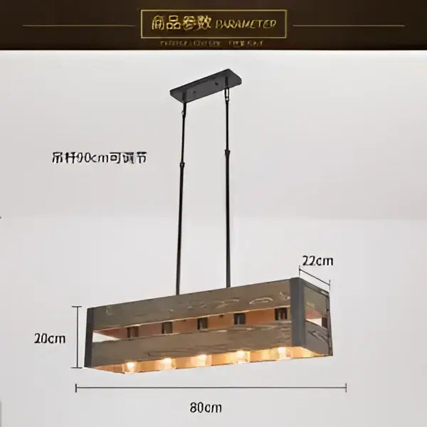 Wood Metal Pendant Lamp