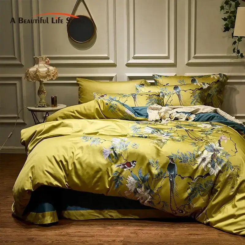 Yellow Egyptian Cotton Bedding
