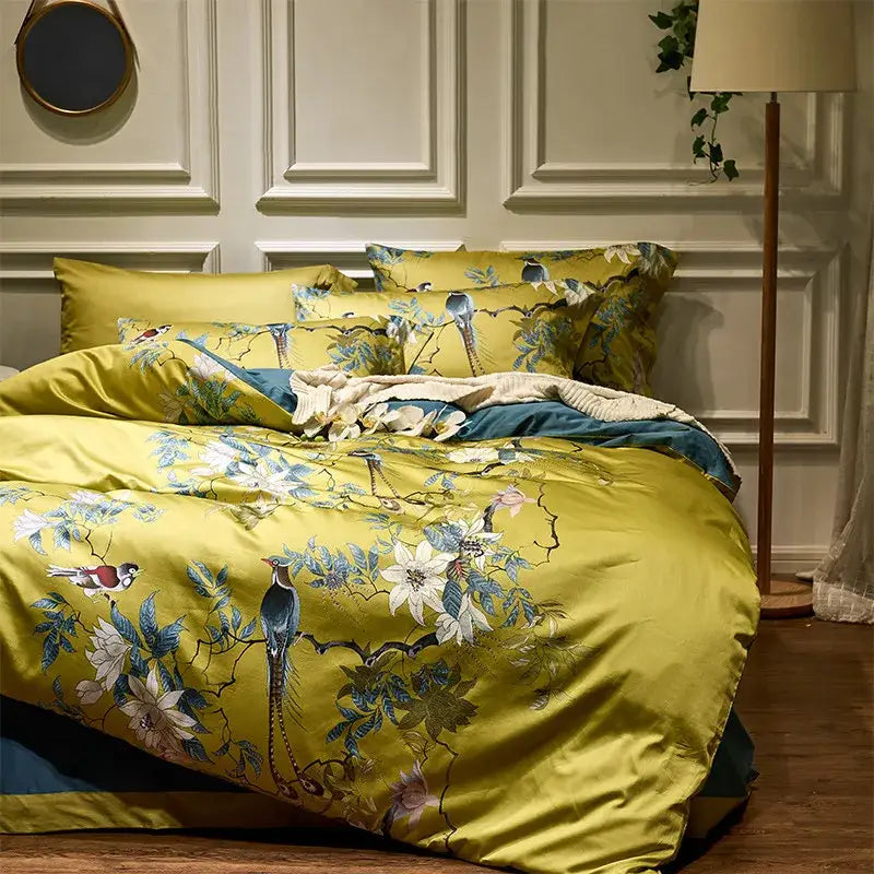 Yellow Egyptian Cotton Bedding