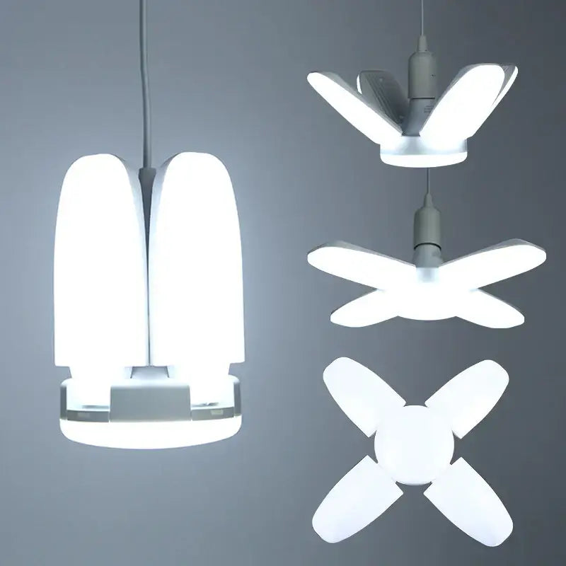 White Foldable LED Ceiling Fan 45W