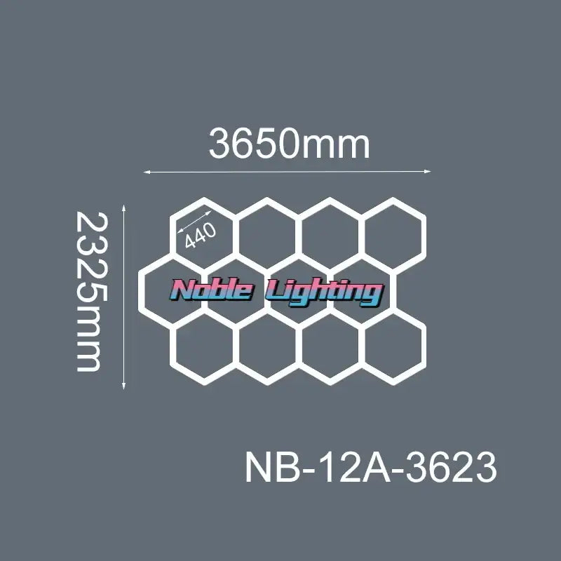 LED Hexagrid Ceiling Panel
