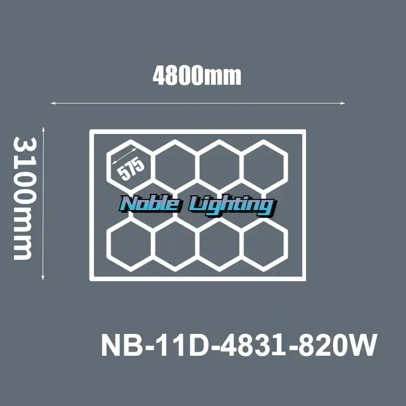 LED Hexagrid Ceiling Panel