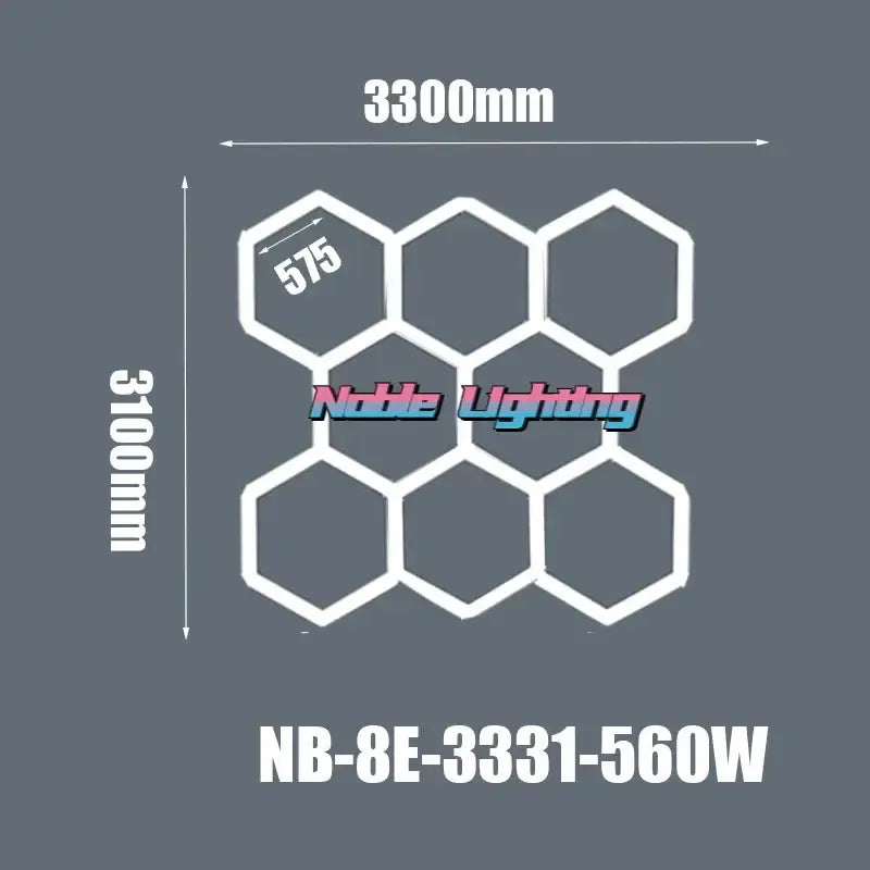LED Hexagrid Ceiling Panel