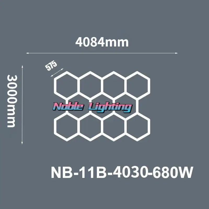 LED Hexagrid Ceiling Panel