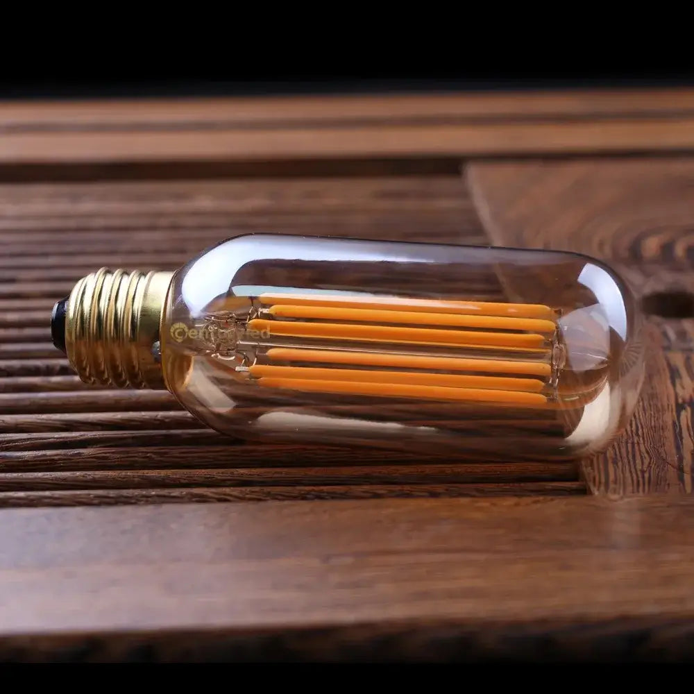 Amber LED Filament Bulb Tubular 2200K