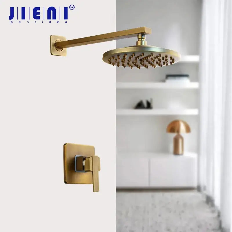 Antique Brass Rainfall Hand Shower Set