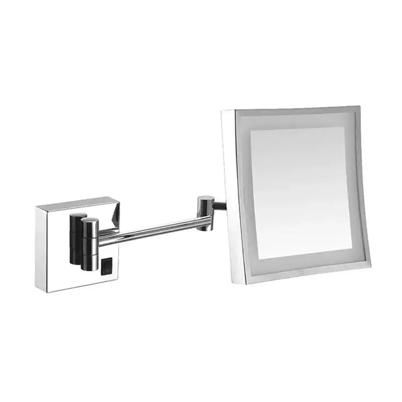 Silver Square LED Mirror