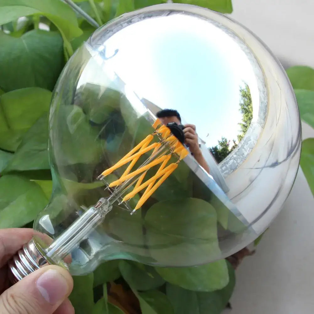 Silver LED Filament Bulbs
