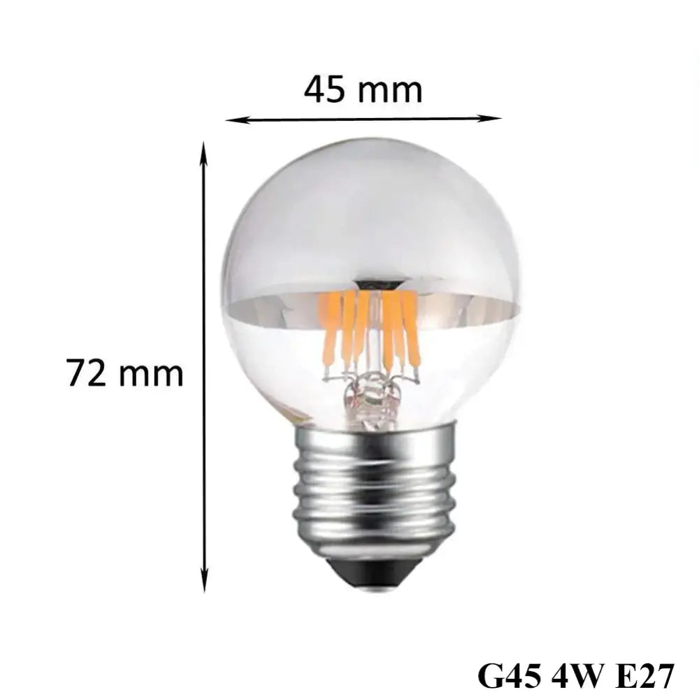 Silver LED Filament Bulbs