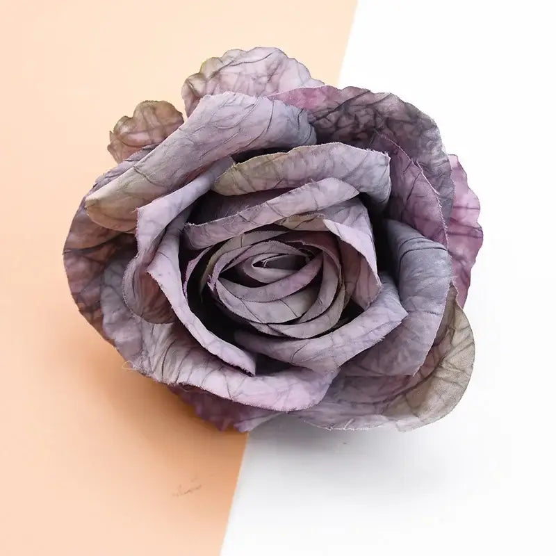 Purple Silk Rose Bouquet