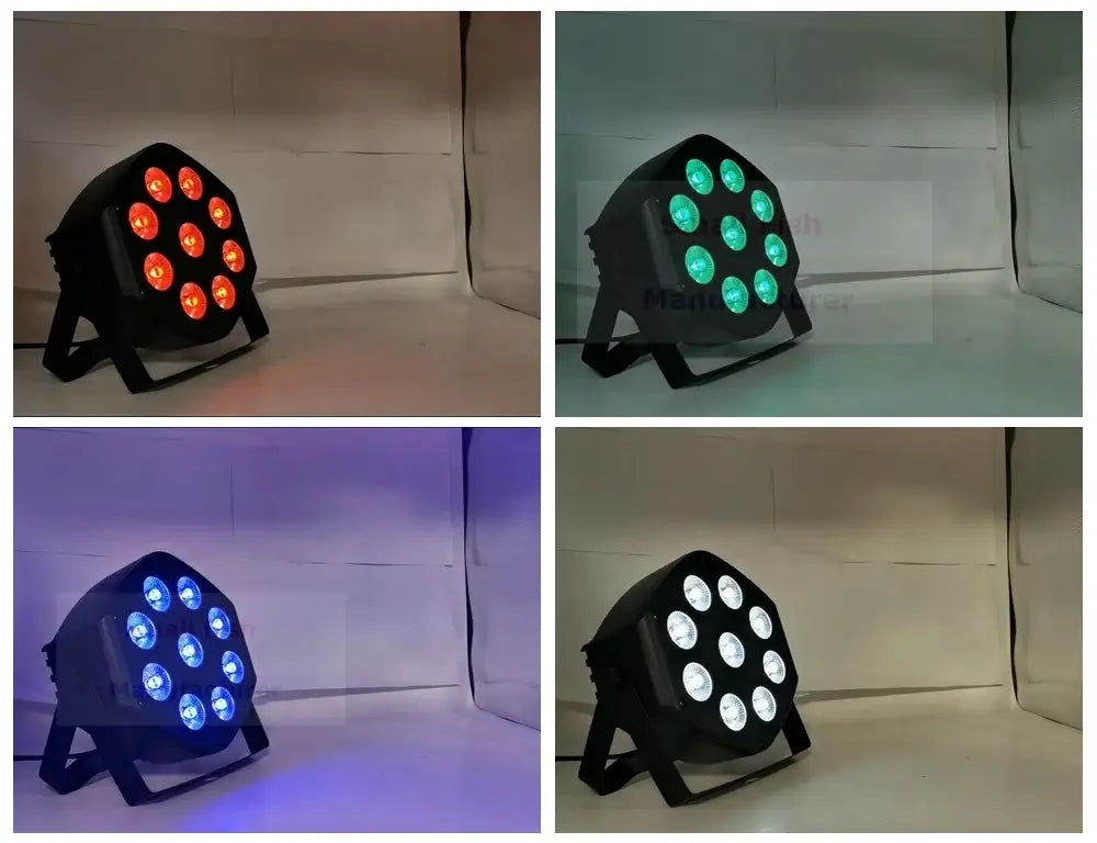 Black RGBW LED Par Light 9x10W