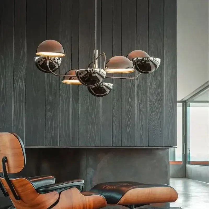 Black Spherical Art Chandelier
