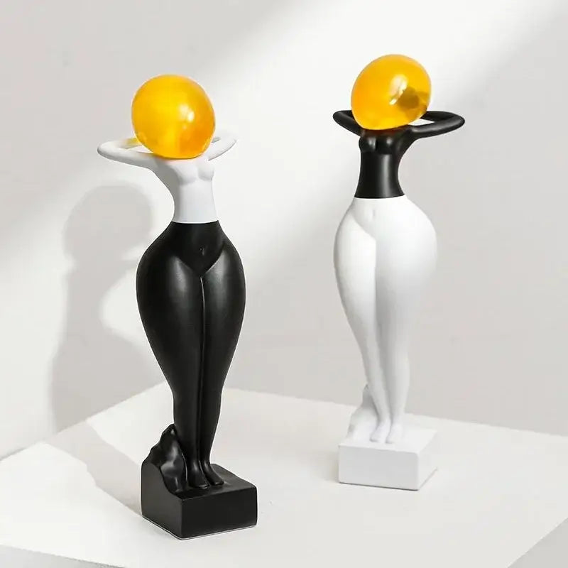 Abstract Art Figurines Set