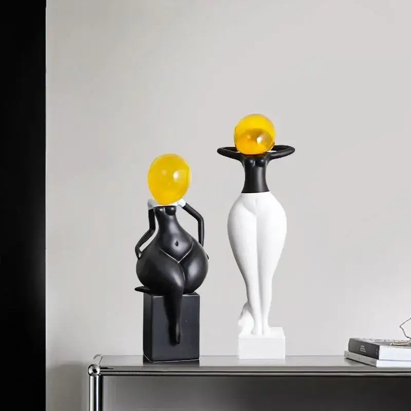 Abstract Art Figurines Set