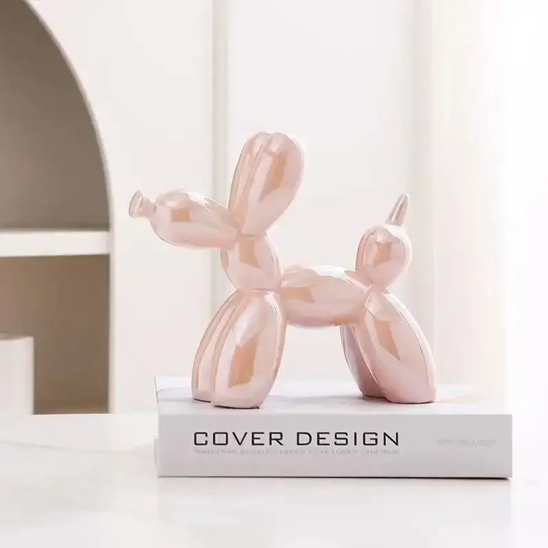 Metallic Balloon Dog Sculpture