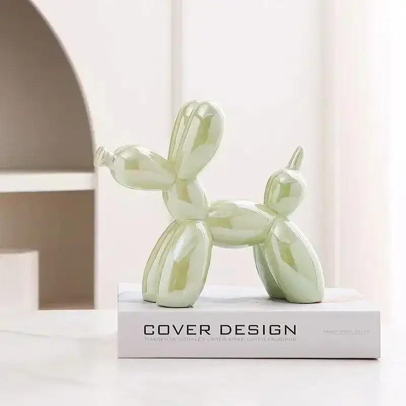 Metallic Balloon Dog Sculpture