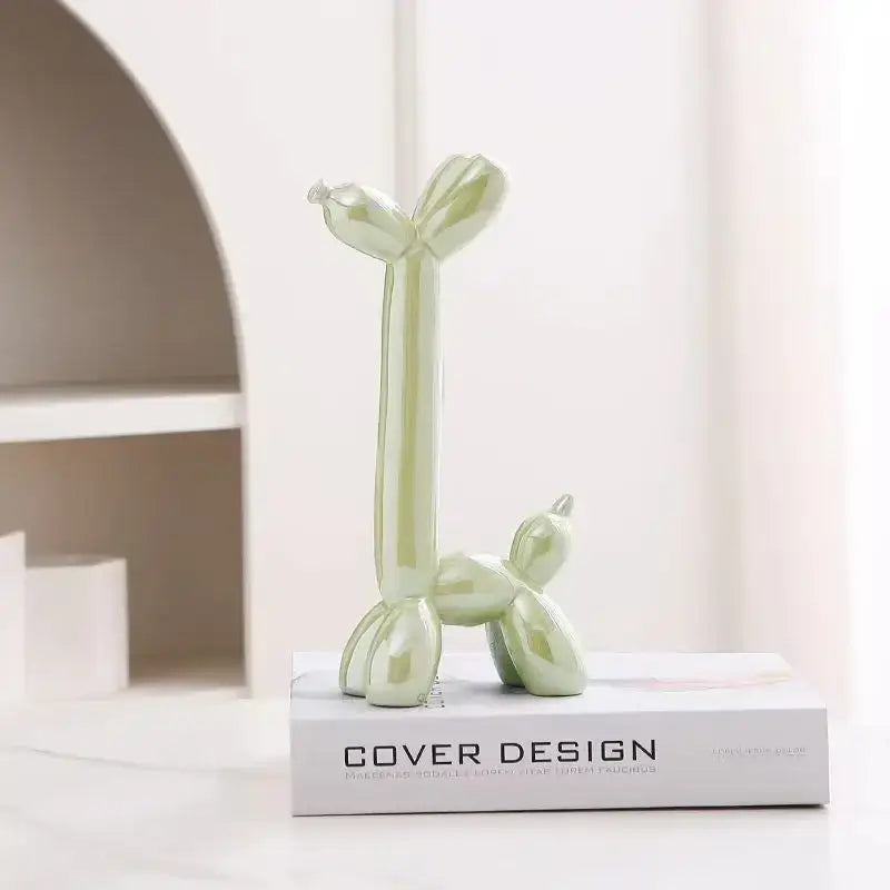Ceramic Balloon Dog Sculpture Colorful